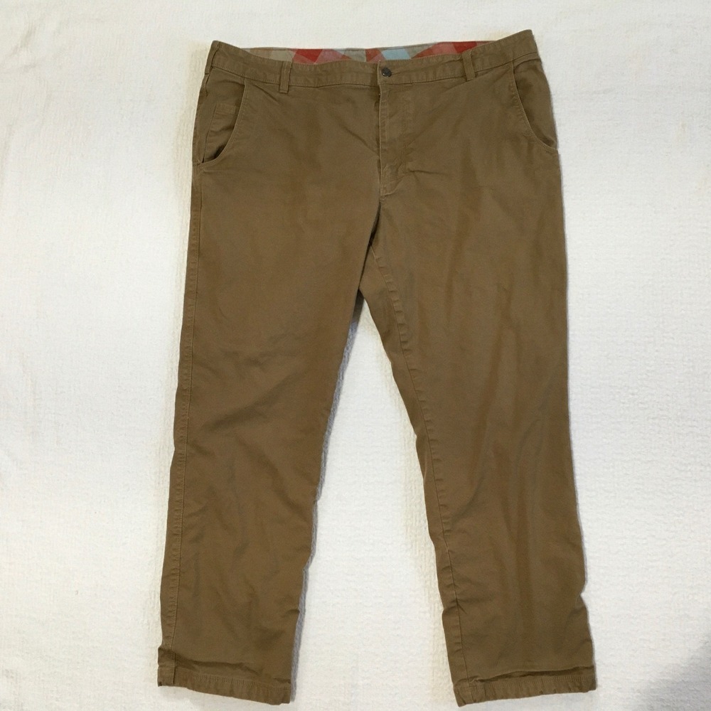Columbia Mens 40x30 Brown Flannel Lined Gorpcore Canvas Hiking Utility Pants